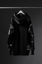 Load image into Gallery viewer, MASSIMO SABBADIN exclusive HOODY wt. BORO STYLE DETAIL (BLACK #B)