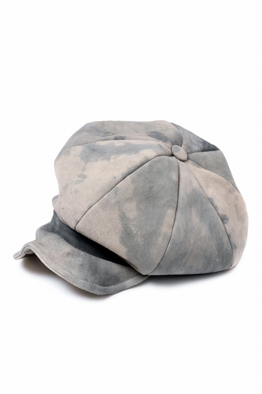 ierib Leather Casquette / Lamb Suede (GREIGE)