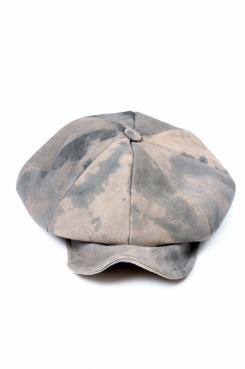 ierib Leather Casquette / Lamb Suede (GREIGE)