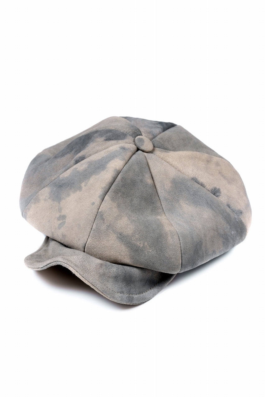 ierib Leather Casquette / Lamb Suede (GREIGE)