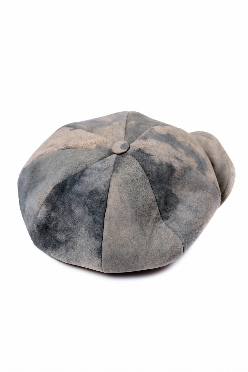 ierib Leather Casquette / Lamb Suede (GREIGE)