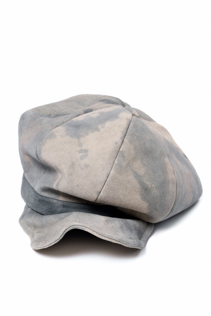 ierib Leather Casquette / Lamb Suede (GREIGE)