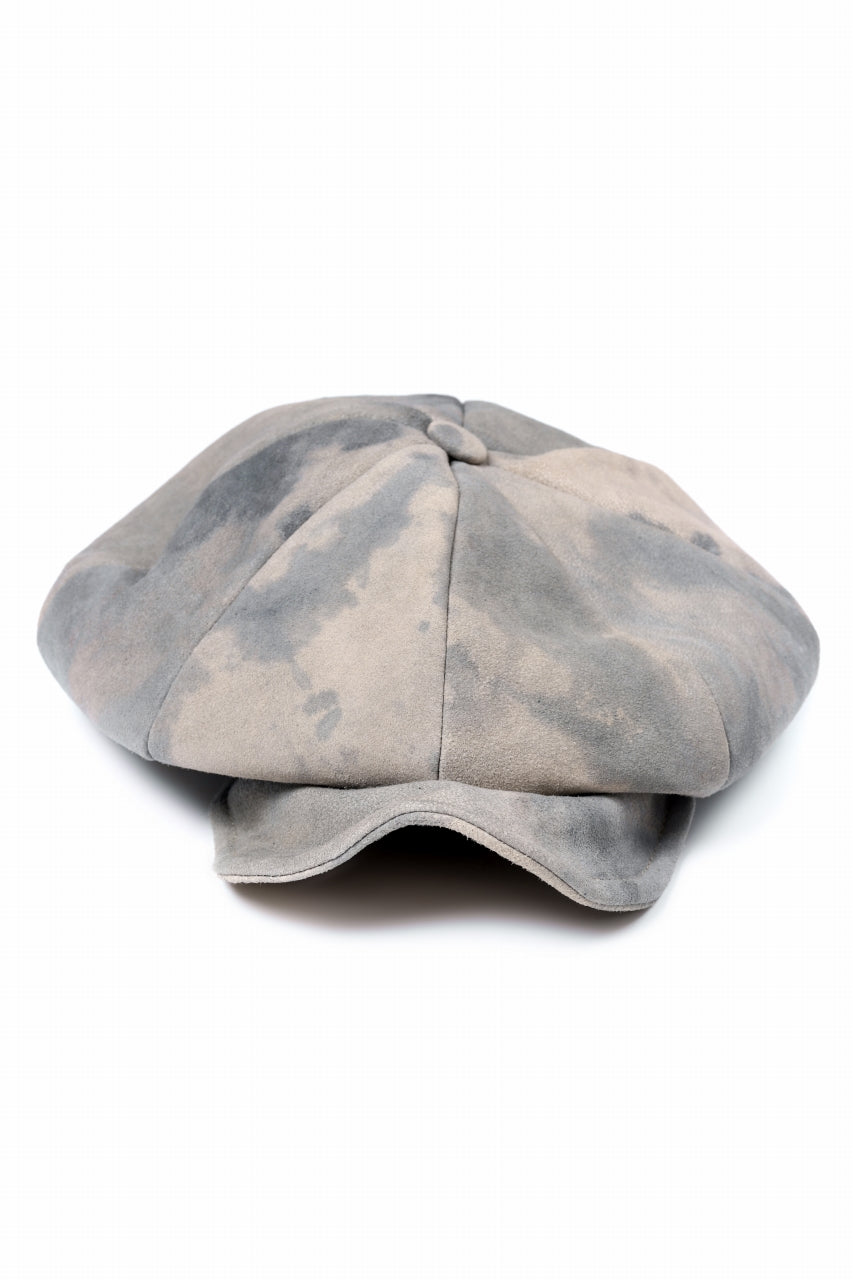 ierib Leather Casquette / Lamb Suede (GREIGE)