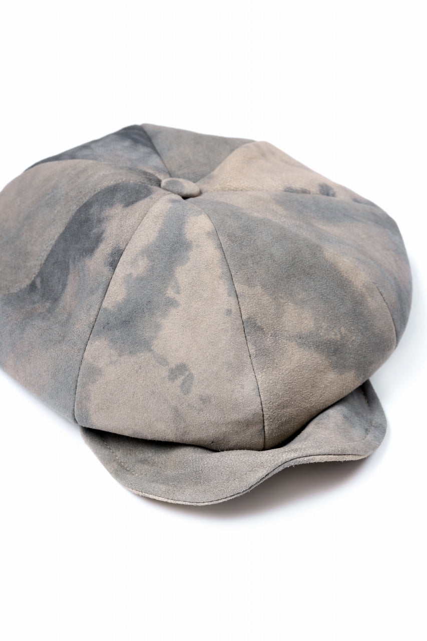 ierib Leather Casquette / Lamb Suede (GREIGE)