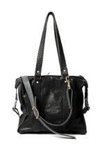 画像をギャラリービューアに読み込む, ierib exclusive 2way Doctors Bag Small with Strap Belt / FVT Oiled Horse Leather (BLACK)
