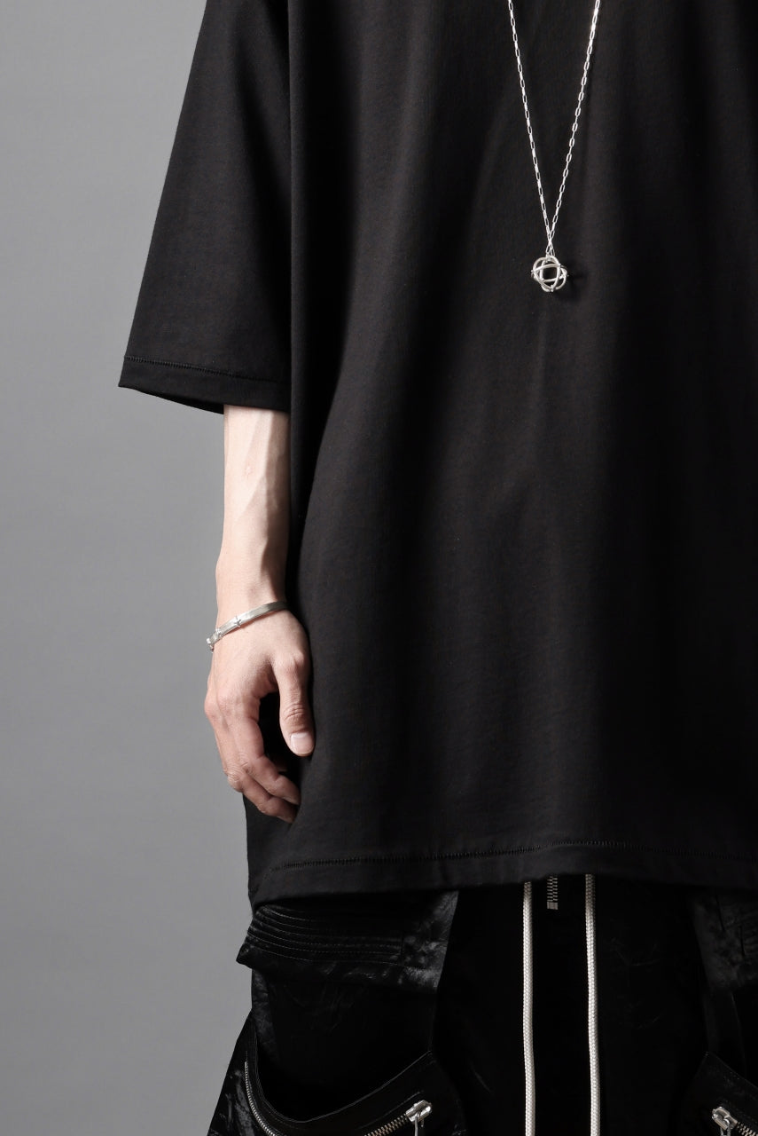 画像をギャラリービューアに読み込む, thom/krom LOOSE FIT BACK PRINT SHORT SLEEVE TEE / LIGHT JERSEY (BLACK)