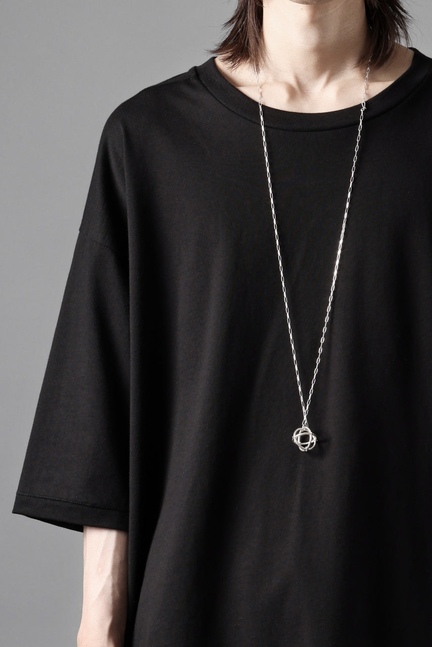 画像をギャラリービューアに読み込む, thom/krom LOOSE FIT BACK PRINT SHORT SLEEVE TEE / LIGHT JERSEY (BLACK)