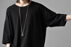 画像をギャラリービューアに読み込む, thom/krom LOOSE FIT BACK PRINT SHORT SLEEVE TEE / LIGHT JERSEY (BLACK)
