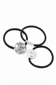 Load image into Gallery viewer, BACKLASH THE LINE SILVER 925 HAIR TIES BRACELET (SILVER)