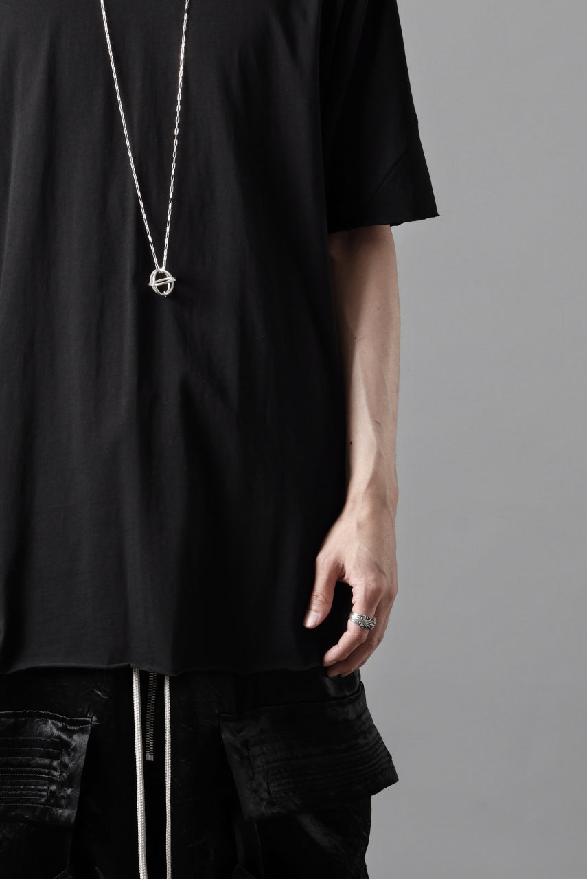 画像をギャラリービューアに読み込む, thom/krom STITCHING BASIC FIT T-SHIRT / SILKY COTTON JERSEY (BLACK)