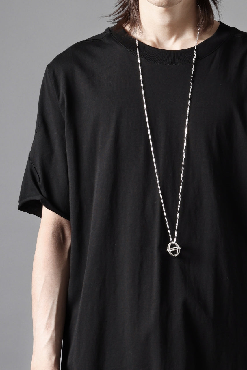 画像をギャラリービューアに読み込む, thom/krom STITCHING BASIC FIT T-SHIRT / SILKY COTTON JERSEY (BLACK)