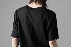 画像をギャラリービューアに読み込む, thom/krom STITCHING BASIC FIT T-SHIRT / SILKY COTTON JERSEY (BLACK)