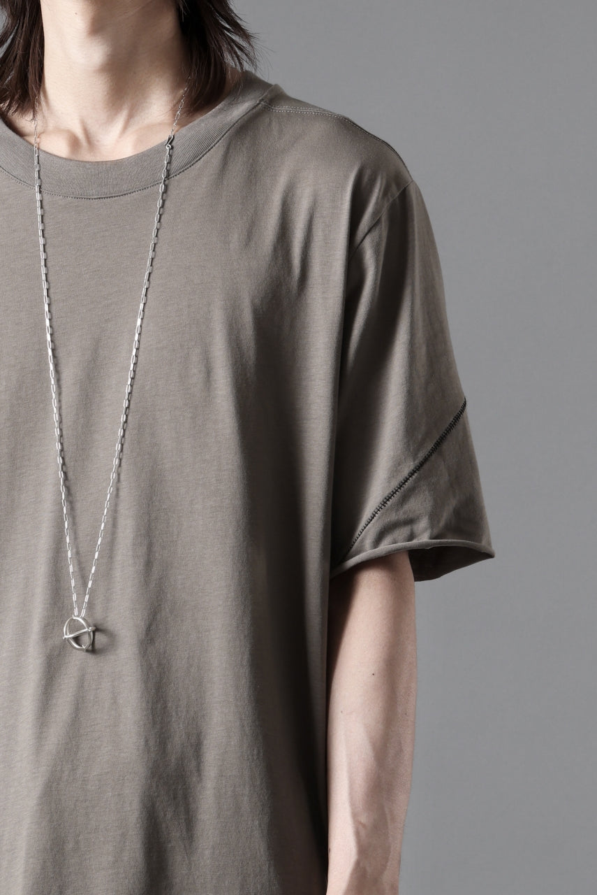 画像をギャラリービューアに読み込む, thom/krom STITCHING BASIC FIT T-SHIRT / SILKY COTTON JERSEY (ROCK)