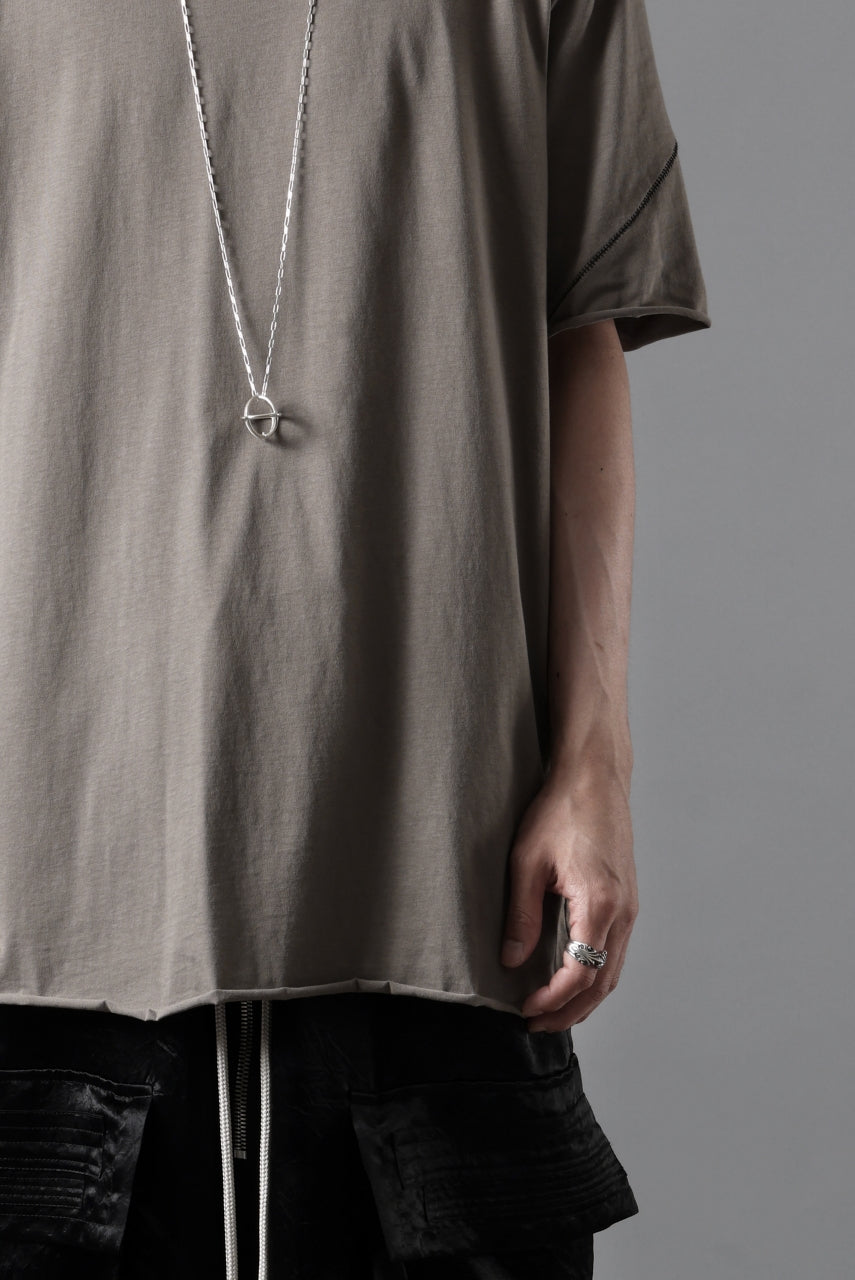 画像をギャラリービューアに読み込む, thom/krom STITCHING BASIC FIT T-SHIRT / SILKY COTTON JERSEY (ROCK)