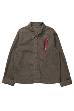 画像をギャラリービューアに読み込む, BROWN'S BEACH DUCK ZIP UP SPORT JACKET (OLIVE)