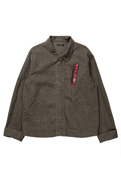 画像をギャラリービューアに読み込む, BROWN'S BEACH DUCK ZIP UP SPORT JACKET (OLIVE)
