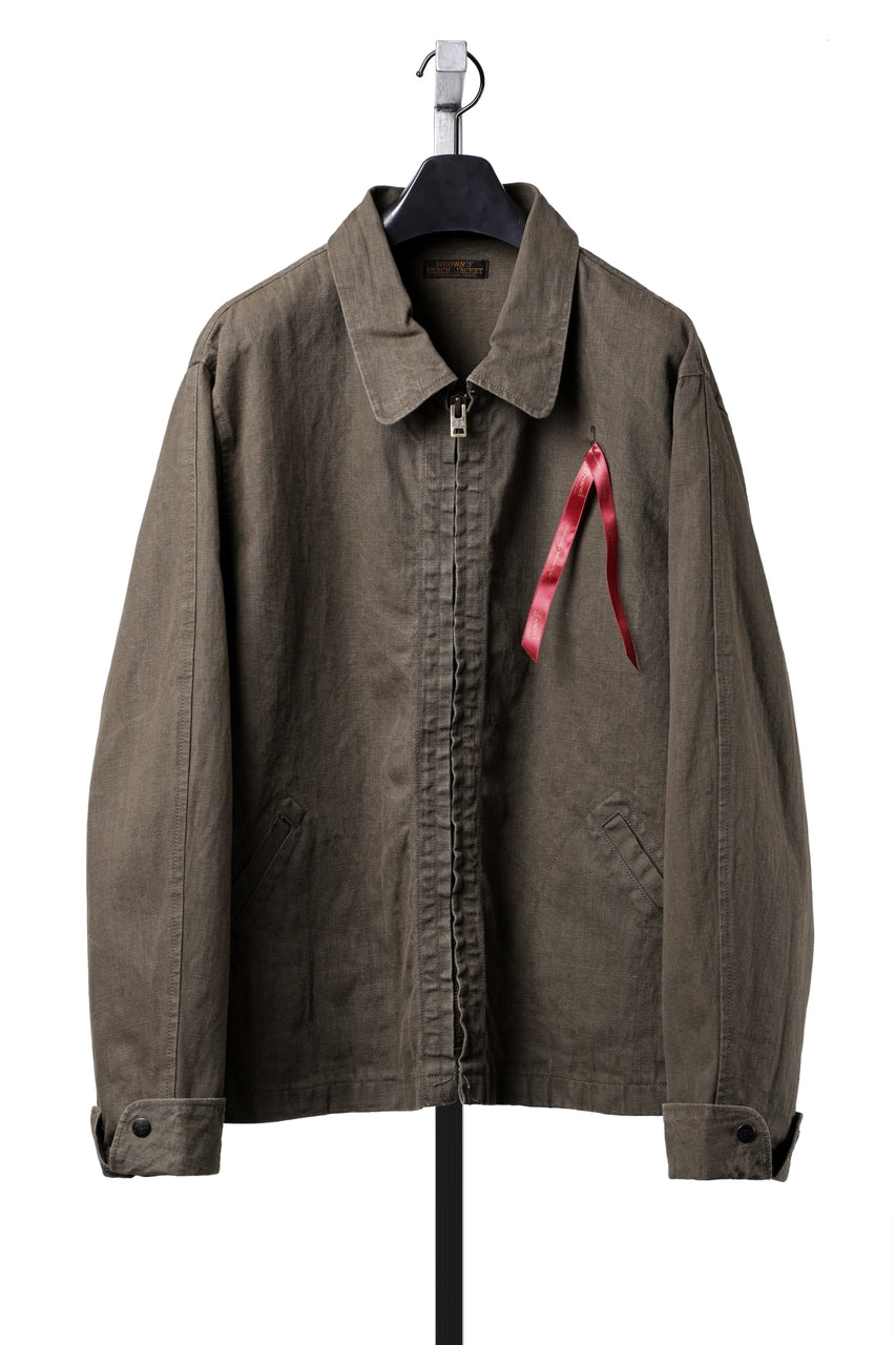 画像をギャラリービューアに読み込む, BROWN'S BEACH DUCK ZIP UP SPORT JACKET (OLIVE)