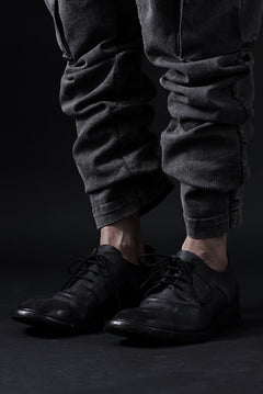 Load image into Gallery viewer, BORIS BIDJAN SABERI HORSE CULATTA SKIN DERBY SHOES / OBJECT DYED &amp; HAND-TREATED &quot;SHOE2.1&quot; (BLACK)