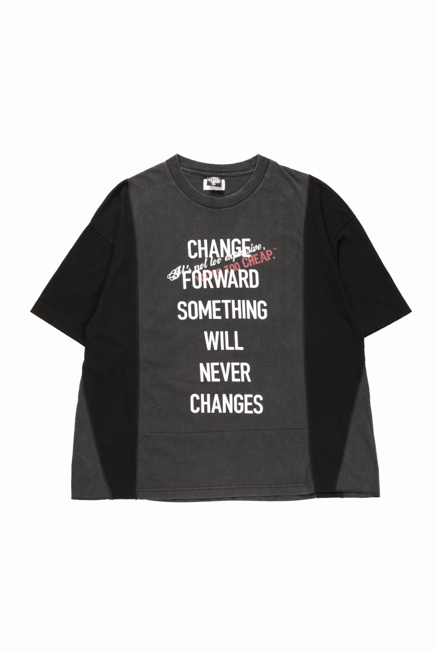 Load image into Gallery viewer, CHANGES exclusive VINTAGE REMAKE SHORT SLEEVE TEE (BLACK #A)