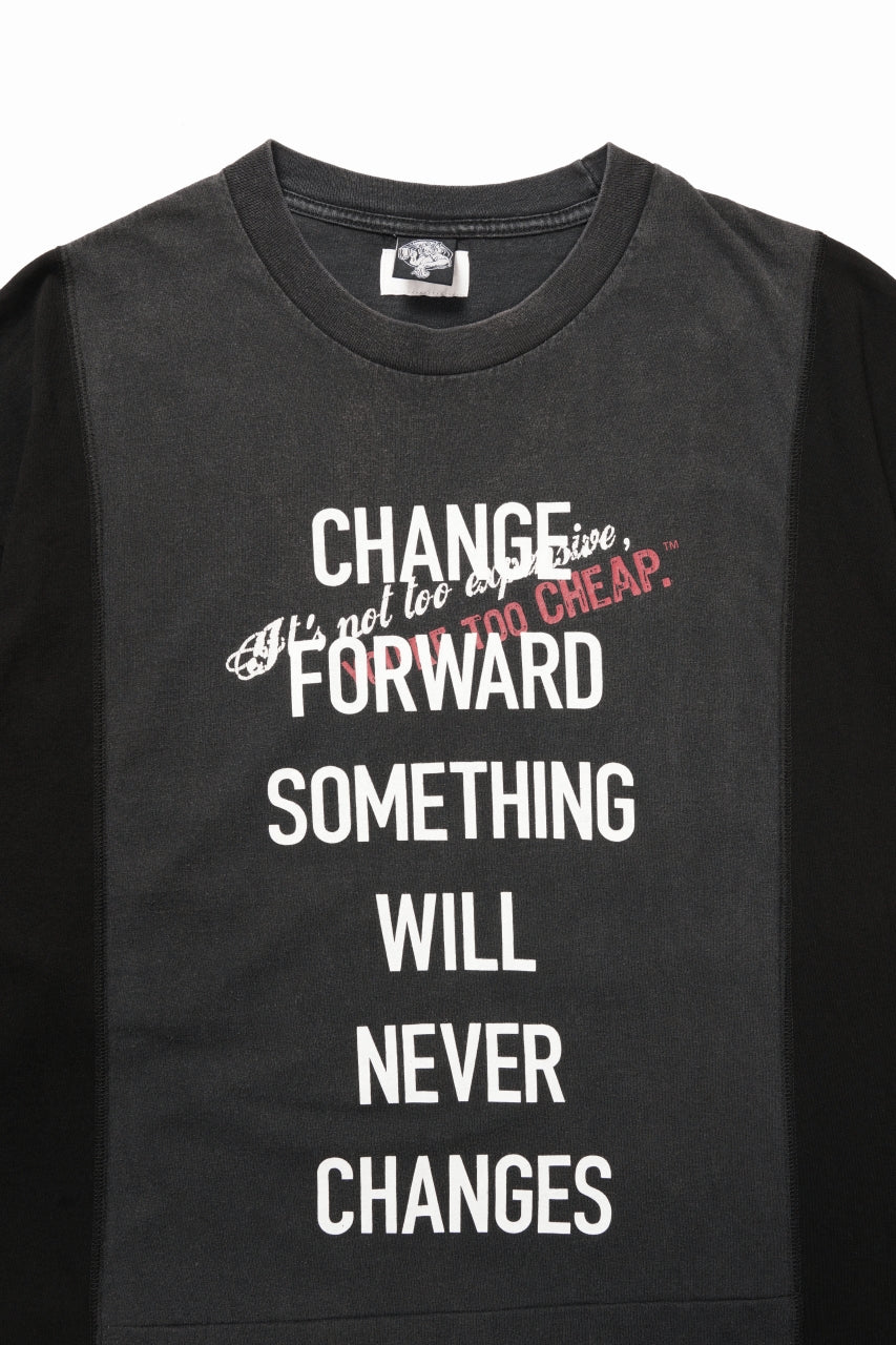 Load image into Gallery viewer, CHANGES exclusive VINTAGE REMAKE SHORT SLEEVE TEE (BLACK #A)
