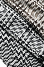 Load image into Gallery viewer, N/07 OPEN COLLAR L/S SHIRT / HOUNDSTOOTH GLEN CHECK (WHITE x BLACK)