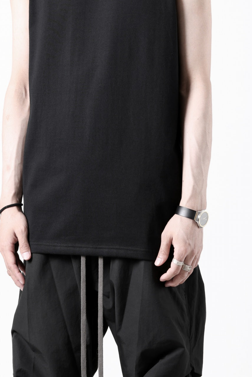 N/07 NO SLEEVE TOP / CLASSIC JERSEY (BLACK)