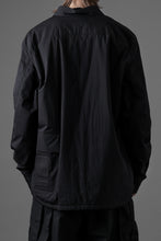 画像をギャラリービューアに読み込む, Ten c PADDED SHIRT / PIECE DYED COTTON/NYLON POPLIN (BLACK)