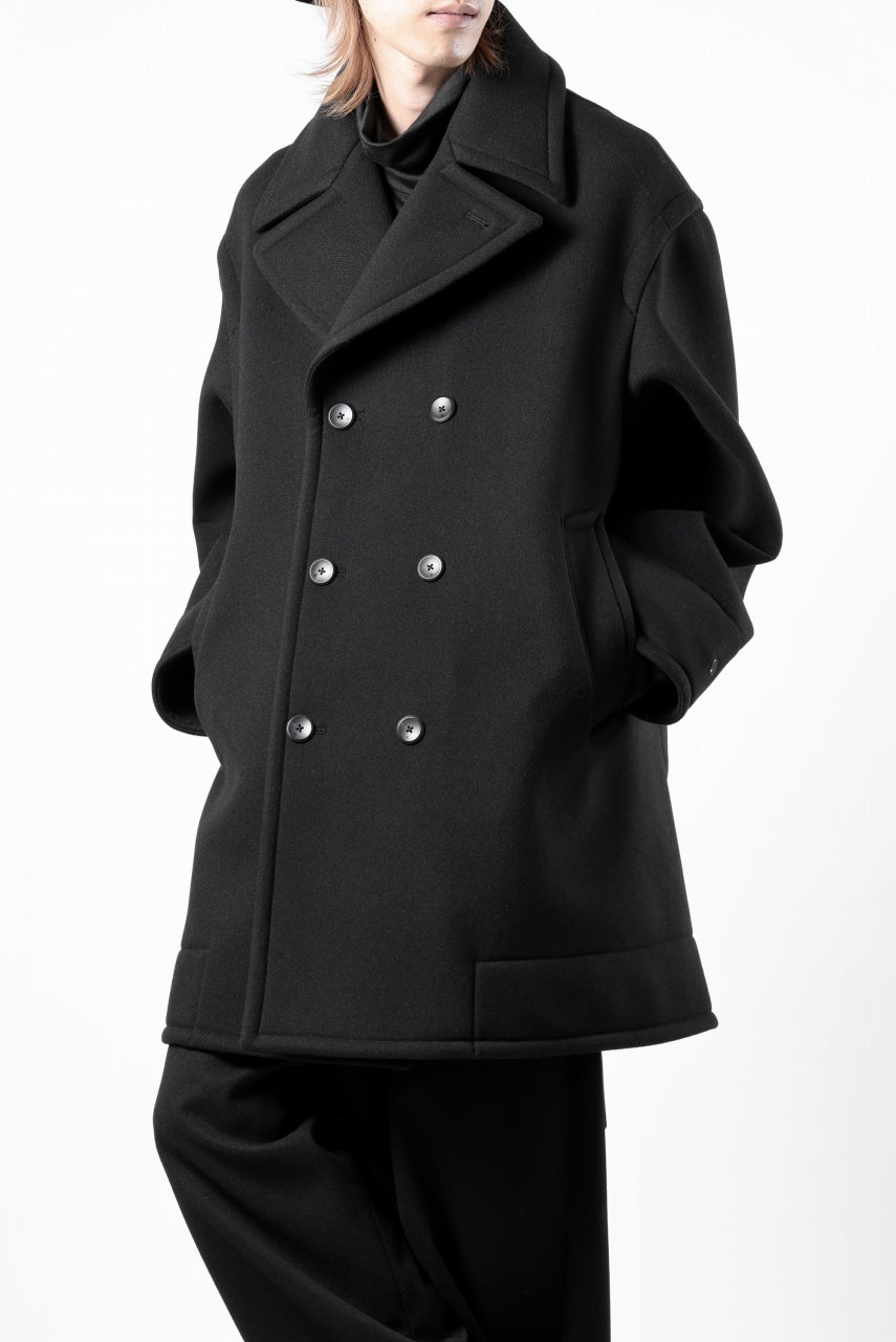 Load image into Gallery viewer, th products Marine Over Coat / active setter tweed knit (black)