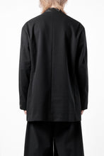 Load image into Gallery viewer, th products Collarless Jacket / active setter tweed knit (black)