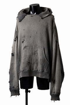 画像をギャラリービューアに読み込む, READYMADE GRUNGE DOUBLE FACE HOODIE (BLACK)