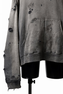 画像をギャラリービューアに読み込む, READYMADE GRUNGE DOUBLE FACE HOODIE (BLACK)