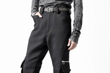 画像をギャラリービューアに読み込む, A.F ARTEFACT CARGO FLARE BAGGY PANTS / LUXE-TWILL (BLACK)