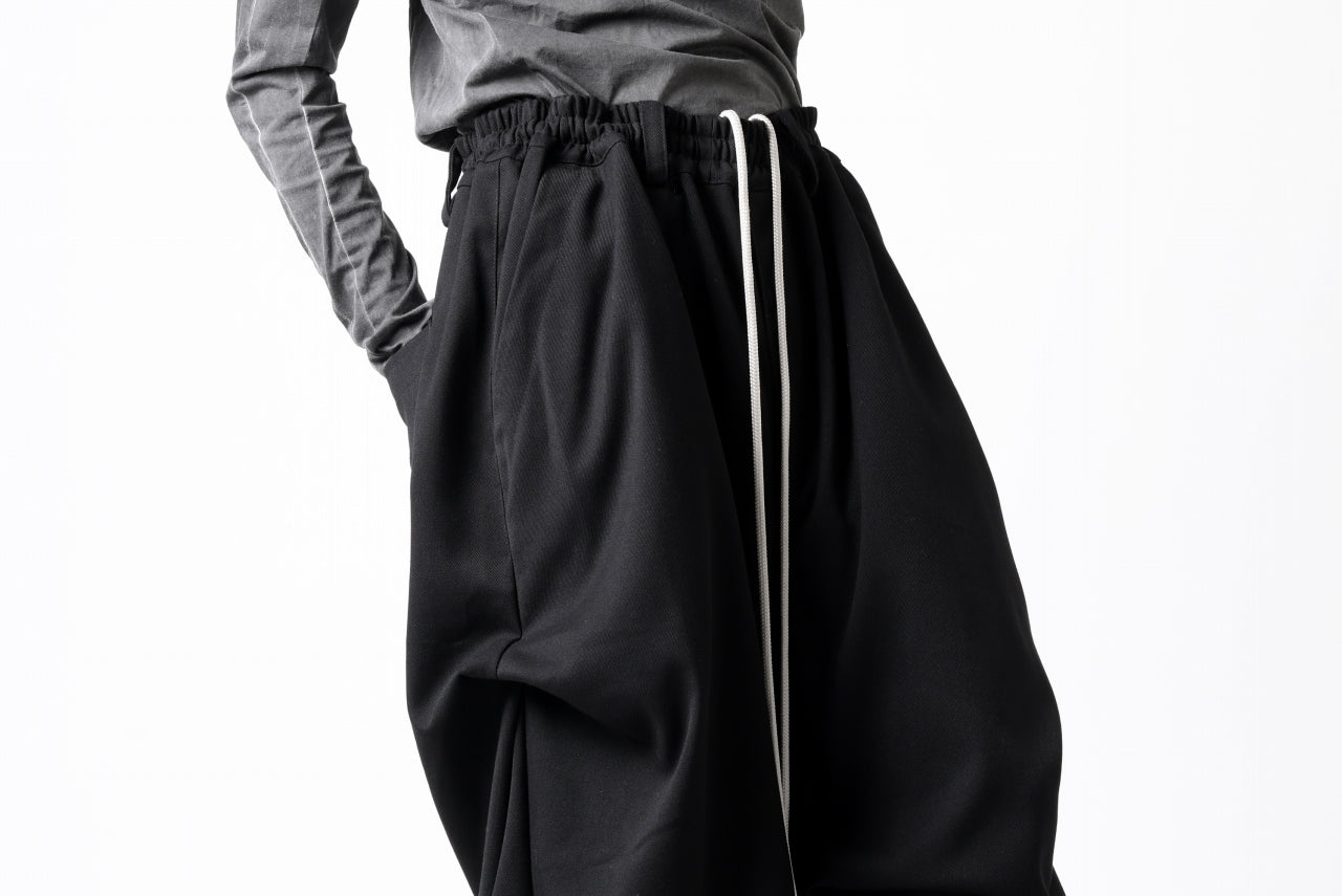 A.F ARTEFACT EXTREME WIDE BAGGY PANTS / SERGE TWILL (BLACK)