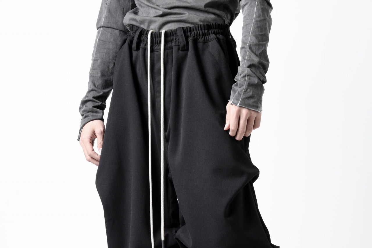 A.F ARTEFACT EXTREME WIDE BAGGY PANTS / SERGE TWILL (BLACK)