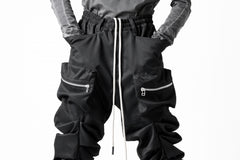 Load image into Gallery viewer, A.F ARTEFACT MONSTER TUCK FLARE BAGGY PANTS / LUX PES TWILL (BLACK)