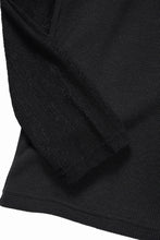 画像をギャラリービューアに読み込む, A.F ARTEFACT LAYERED CREW NECK TOP / WAFFLE KNIT JERSEY (BLACK)