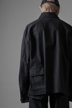 画像をギャラリービューアに読み込む, Ten c MIDLAYER FIELD JACKET / PIECE DYED CONYPE MICRO-FIBER (BLACK)