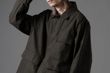 画像をギャラリービューアに読み込む, Ten c MIDLAYER FIELD JACKET / PIECE DYED CONYPE MICRO-FIBER (DARK OLIVE)