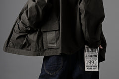 画像をギャラリービューアに読み込む, Ten c MIDLAYER FIELD JACKET / PIECE DYED CONYPE MICRO-FIBER (DARK OLIVE)