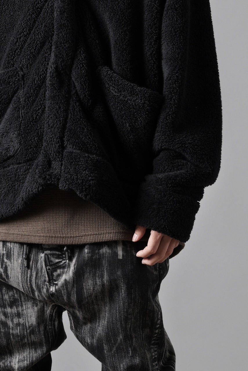 画像をギャラリービューアに読み込む, N/07 exclusive BOA FLEECE 3B CARDIGAN (BLACK)