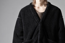 画像をギャラリービューアに読み込む, N/07 exclusive BOA FLEECE 3B CARDIGAN (BLACK)