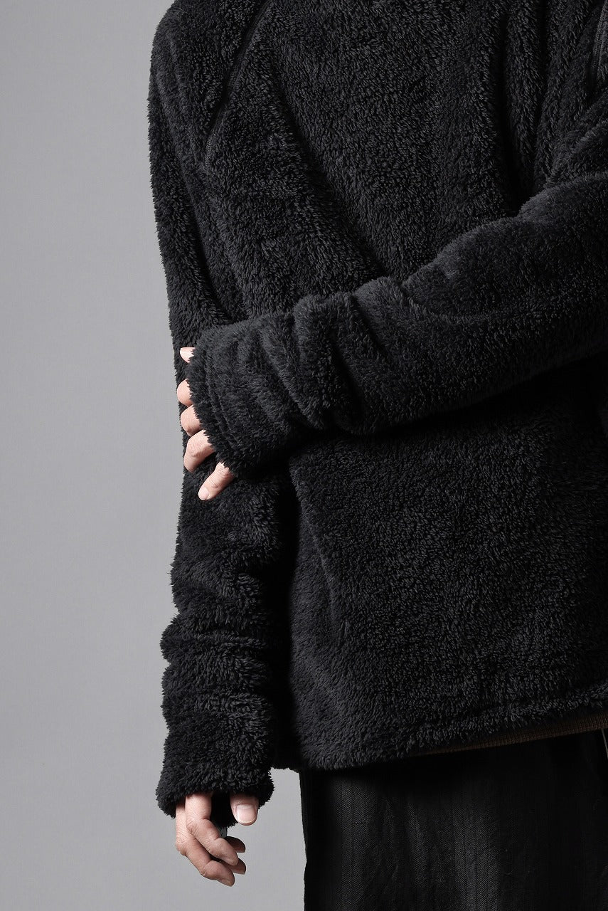 N/07 exclusive BOA FLEECE STRAIGHT TOP (BLACK)