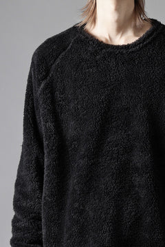 Load image into Gallery viewer, N/07 exclusive BOA FLEECE STRAIGHT TOP (BLACK)