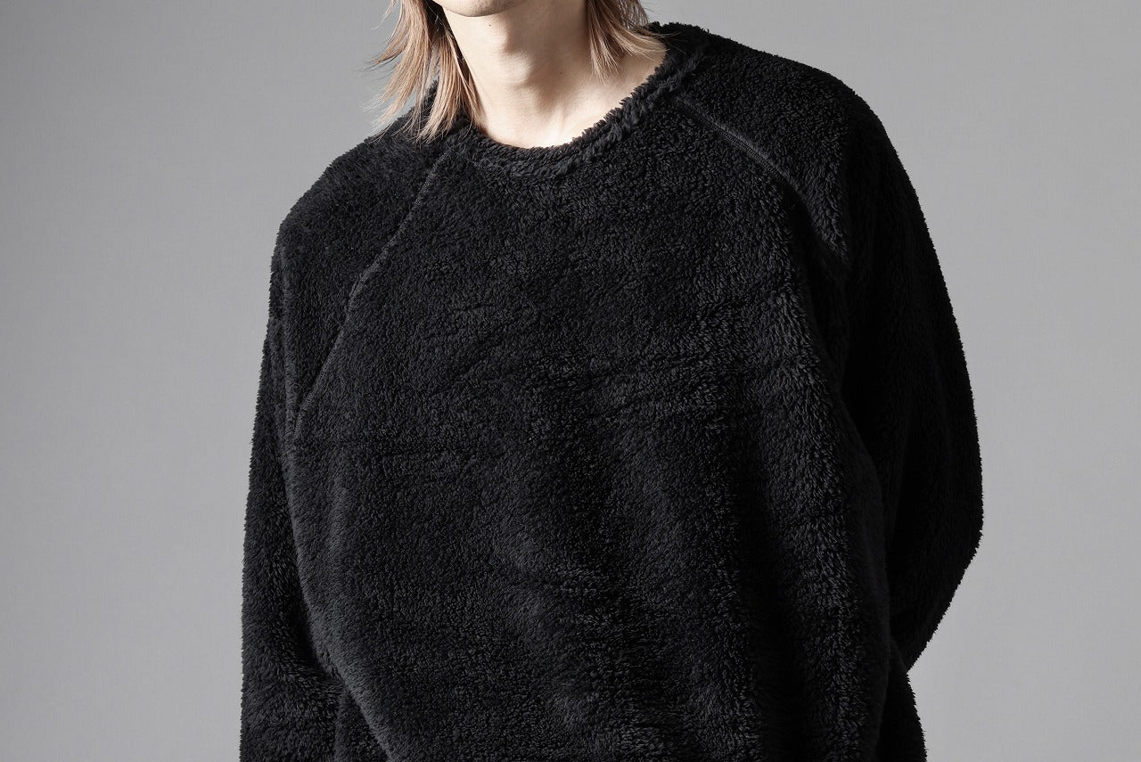 N/07 exclusive BOA FLEECE LOOSEY TOP (BLACK)