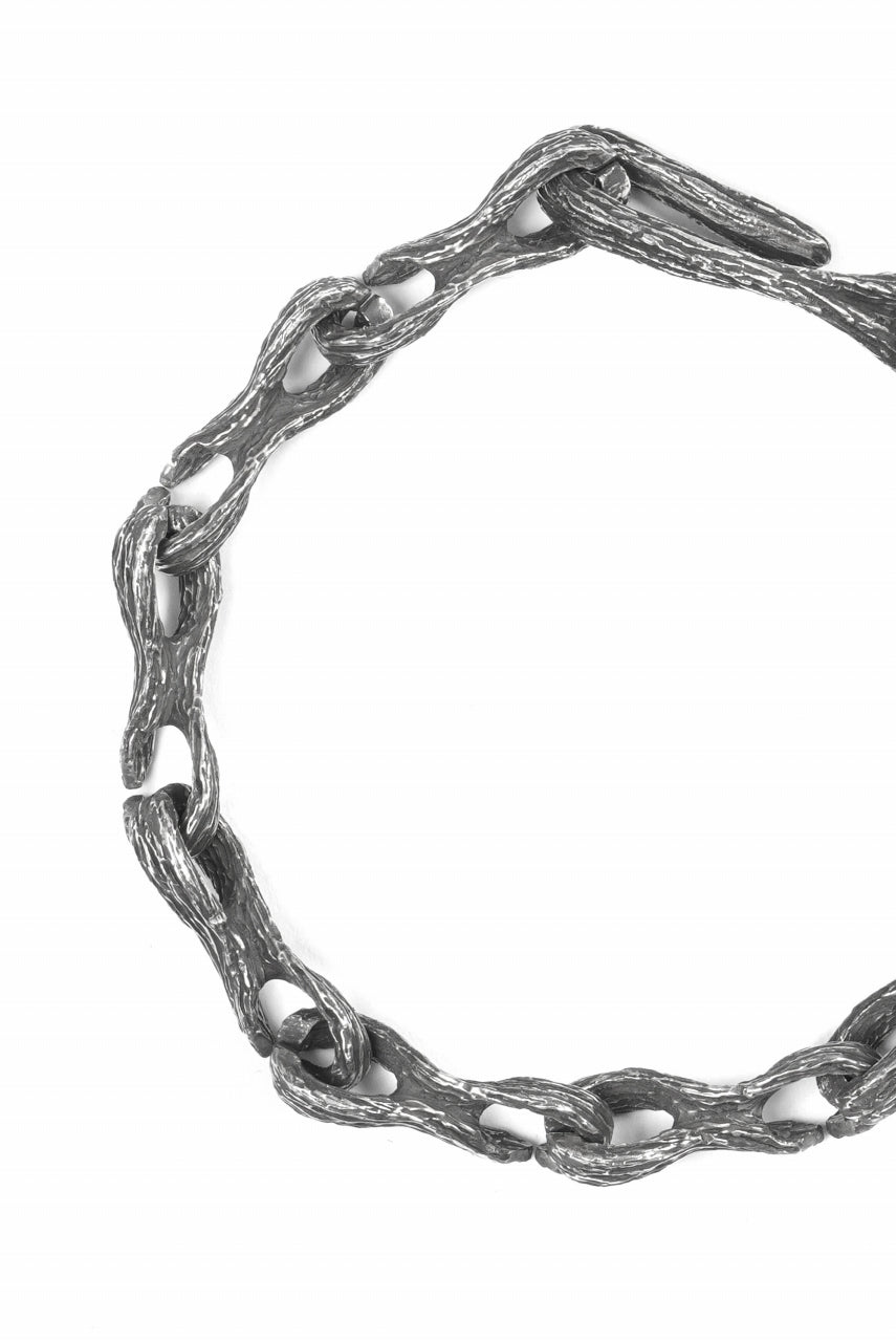 Node by KUDO SHUJI BR-29 KOBOKU - STERLING SILVER MODULAR CHAIN BRACELET