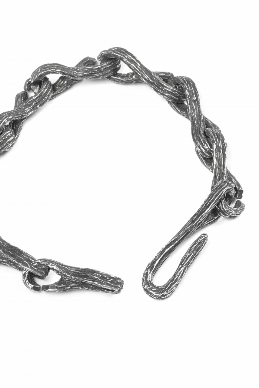 Node by KUDO SHUJI BR-29 KOBOKU - STERLING SILVER MODULAR CHAIN BRACELET