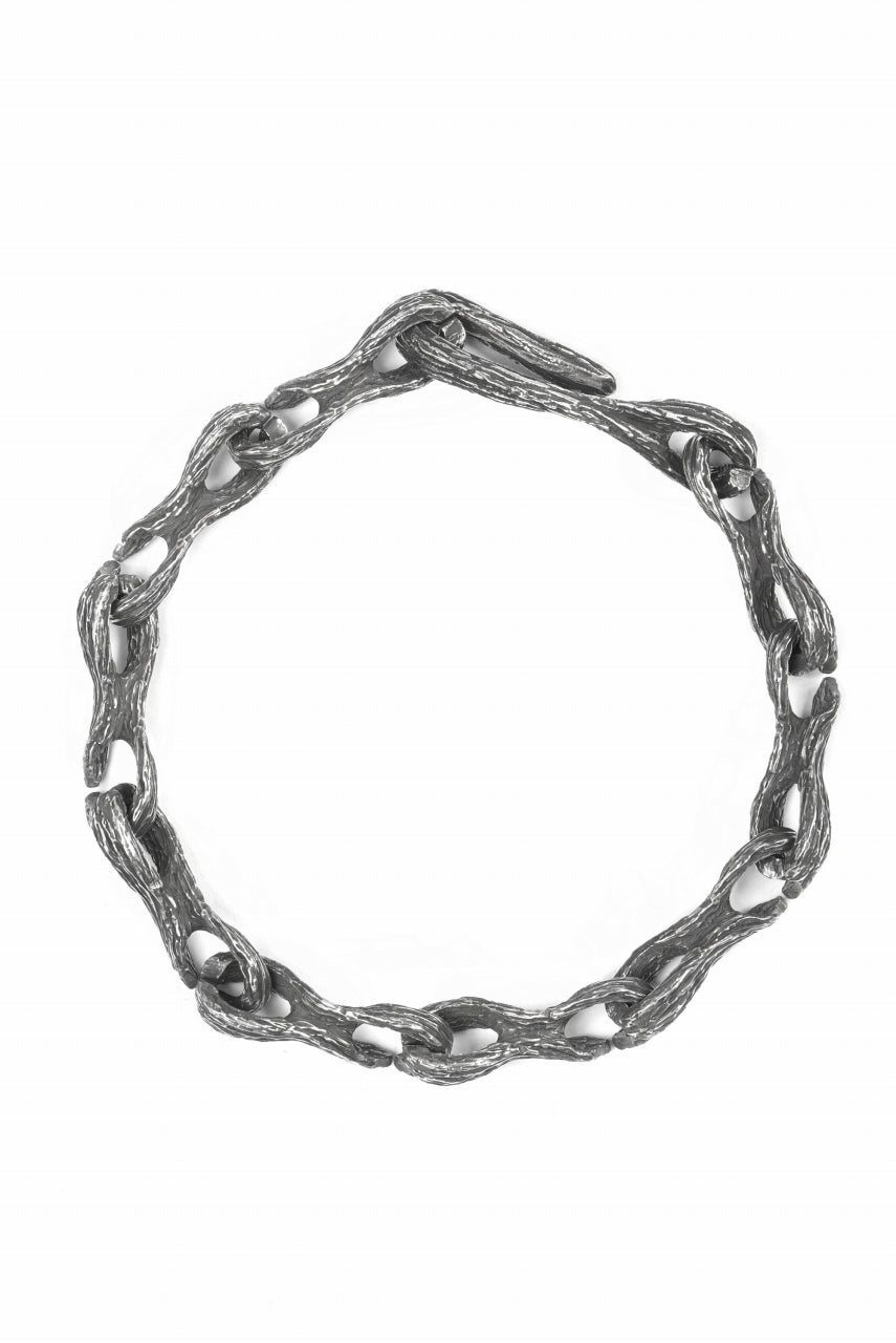 Node by KUDO SHUJI BR-29 KOBOKU - STERLING SILVER MODULAR CHAIN BRACELET