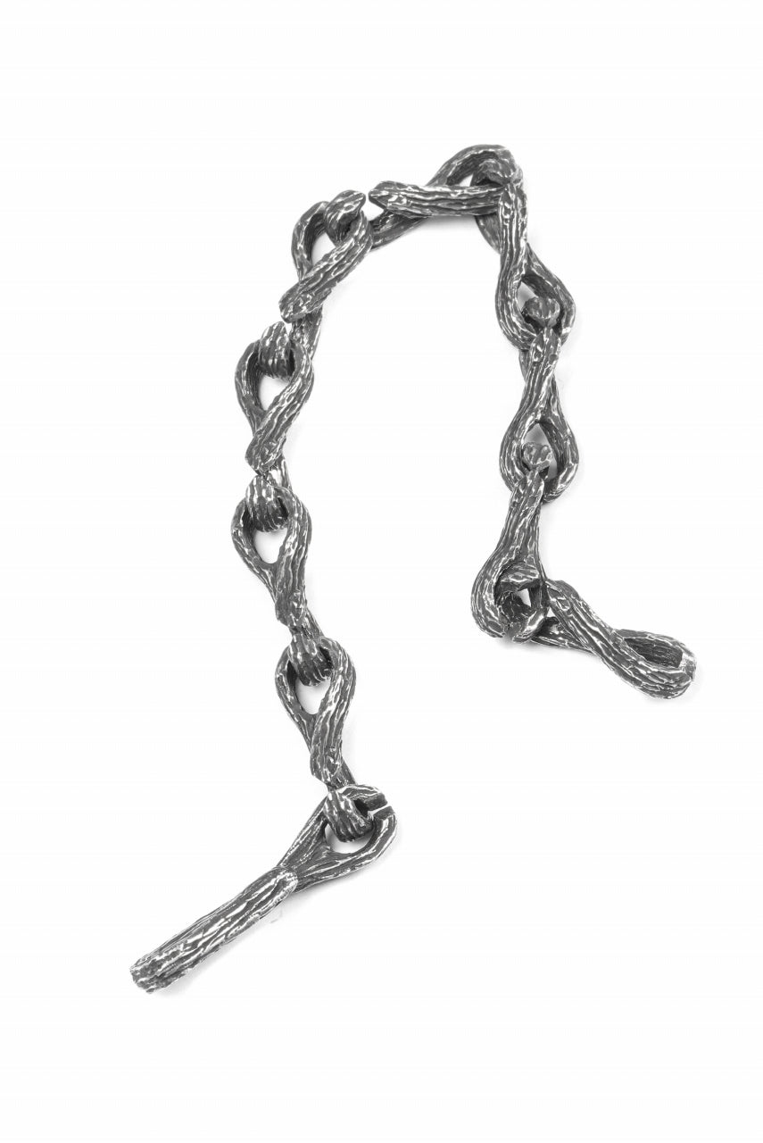 Node by KUDO SHUJI BR-29 KOBOKU - STERLING SILVER MODULAR CHAIN BRACELET