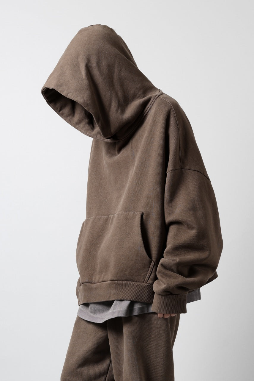 entire studios HEAVY HOOD SWEAT PULLOVER (BRUNETTE)