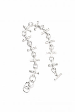 Load image into Gallery viewer, m.a+ cross multiple silver cross bracelet / AB+++ AG (SILVER)